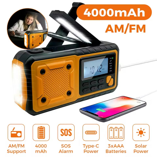 Radio portátil de energía Solar de emergencia