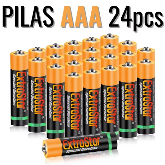 XTRASTAR - Pilas alcalinas AAA de 1,5 voltios